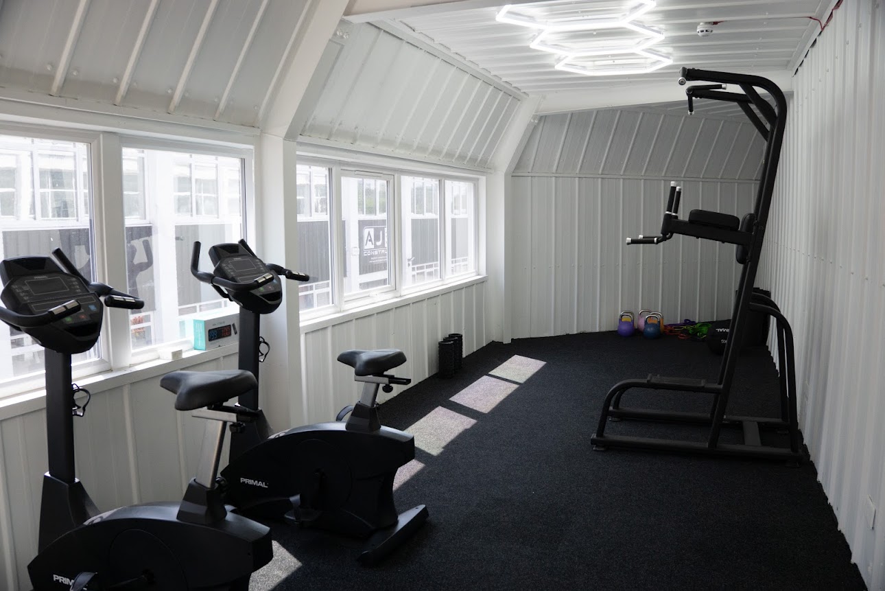 Gym floor equipment and training stations